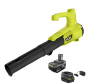 RYOBI P21110VNM ONE+ 18V 90 MPH 250 CFM Cordless Battery Leaf Blower with 4.0 Ah Battery and Charger