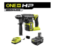 RYOBI P223K1 ONE+ HP 18V Brushless Cordless 1 in. SDS Plus Rotary Hammer Kit with (1) 4.0 Ah Battery and Charger