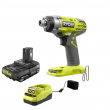 RYOBI P237-PSK005 ONE+ 18V Cordless 3-Speed 1/4 in. Hex Impact Driver with 2.0 Ah Battery and Charger