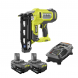 RYOBI P326-PCL204KN ONE+ 18V 16-Gauge Cordless AirStrike Finish Nailer with (2) 4.0 Ah Batteries and Charger