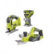 RYOBI P5231-P601-P611 ONE+ 18V Cordless 3-Tool Combo Kit Jig Saw, Trim Router, and Planer with Dust Bag (Tools Only)
