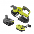 RYOBI P590K1 ONE+ 18V Cordless 2-1/2 in. Compact Band Saw Kit with (1) 4.0 Ah Lithium-ion Battery and 18V Charger