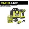 RYOBI PBLDD01K-A986501 ONE+ HP 18V Brushless Cordless 1/2 in. Drill/Driver Kit w/(2) Batteries, Charger, Bag, & Drill and Drive Kit (65-Piece)