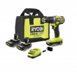 RYOBI PBLDD01K-PBP003 ONE+ HP 18V Brushless Cordless 2-Tool Combo Kit with Drill/Driver, Batteries, Charger, and Bag with Extra 2.0 Ah Battery