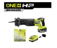 RYOBI PBLRS01K1-A233501 ONE+ HP 18V Brushless Cordless Reciprocating Saw Kit with 4.0Ah Battery, Charger & Reciprocating Saw Blade Set (35Piece)