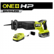 RYOBI PBLRS01K1 ONE+ HP 18V Brushless Cordless Reciprocating Saw Kit with 4.0 Ah HIGH PERFORMANCE Battery and Charger