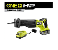 RYOBI PBLRS01K1 ONE+ HP 18V Brushless Cordless Reciprocating Saw Kit with 4.0 Ah HIGH PERFORMANCE Battery and Charger