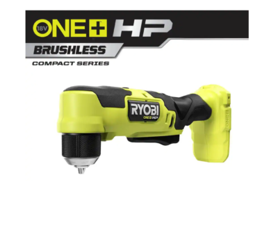 RYOBI PSBRA02B ONE+ HP 18V Brushless Cordless Compact 3/8 in. Right Angle Drill (Tool Only)