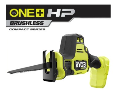 RYOBI PSBRS01B ONE+ HP 18V Brushless Cordless Compact One-Handed Reciprocating Saw (Tool Only)