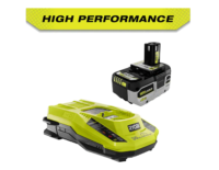 RYOBI PSK004 ONE+ 18V HIGH PERFORMANCE Lithium-Ion 4.0 Ah Battery and Charger Starter Kit