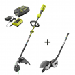 RYOBI RY40250-EDG 40V Expand-It Cordless Attachment Capable Trimmer/Edger with 4.0 Ah Battery and Charger