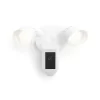 Ring Floodlight Cam Wired Plus - Hardwired Outdoor Smart Security Camera with Two LED Floodlights - White