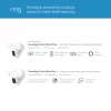 Ring Floodlight Cam Wired Plus - Hardwired Outdoor Smart Security Camera with Two LED Floodlights - White