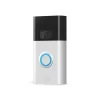 Ring Video Doorbell - Built in Rechargeable Battery or Hardwired Smart Video Doorbell Camera - Satin Nickel (2020 Release)
