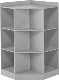 RiverRidge  Gray Composite Kids Corner Bookcase (31.63-in W x 37.31-in H x 22.44-in D)