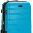 Rockland Melbourne Hardside Expandable Spinner Wheel Luggage, Turquoise, Carry-On 20-Inch