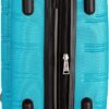 Rockland Melbourne Hardside Expandable Spinner Wheel Luggage, Turquoise, Carry-On 20-Inch Rockland Melbourne Hardside Expandable Spinner Wheel Luggage, Turquoise, Carry-On 20-Inch