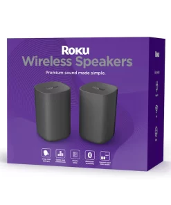 Roku  6.1-in 80-Watt Set of 2 Smart Indoor Portable Speaker