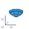 Secure Home 11.9-in W Black Outdoor Flush Mount Light Secure Home 11.9-in W Black Outdoor Flush Mount Light