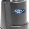 Superior Pump 91330 1/3 HP Thermoplastic Submersible Utility Pump with 10-Foot Cord