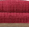 Sure Fit Home Décor Furniture Protector Deluxe Pet Sofa Cover, Polyester, Machine Washable, Sofa,  Burgundy