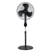 Utilitech  18-in 3-Speed Indoor Black Oscillating Pedestal Fan