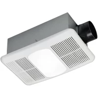 Utilitech  Heater 1.5-Sone 80-CFM White Lighted Bathroom Fan and Heater