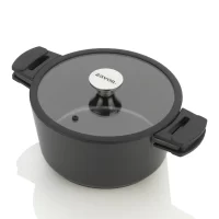 ZAVOR  2-Piece Noir 9.87-in Ceramic Cooking Pan with Lid