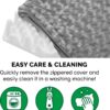 FurHaven NAP Ultra Plush Orthopedic Deluxe Cat & Dog Bed w/Removable Cover, Gray