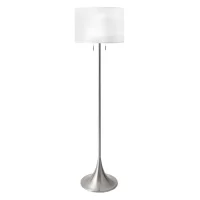 nuLOOM  64-in Silver Floor Lamp
