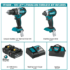 Makita XT269M 18V LXT Lithium-Ion Brushless Cordless Hammer Drill and Impact Driver Combo Kit (2-Tool) w/ (2) 4Ah Batteries, Bag