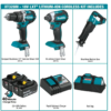 Makita XT328M 18V LXT Lithium-Ion Brushless Cordless Combo Kit (3-Tool) with (2) 4.0 Ah Batteries, Rapid Charger, and Tool Bag