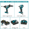 Makita XT288T 18V LXT Lithium-Ion Brushless Cordless Combo Kit 5.0 Ah (2-Piece)