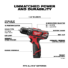 Milwaukee 2407-22-2415-20-48-11-2460 M12 12V Lithium-Ion Cordless 3/8 in. Drill/Driver Kit with M12 3/8 in. Right Angle Drill and 6.0 Ah XC Battery Pack