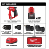 Milwaukee 2505-22-PO M12 FUEL 12V Lithium-Ion Brushless Cordless 4-in-1 Installation 3/8 in. Drill Driver Kit & 4-Tool Heads W/PACKOUT