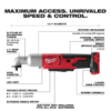 Milwaukee 2668-20 M18 18V Lithium-Ion Cordless 3/8 in. 2-Speed Right Angle Impact Wrench (Tool-Only)