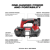 Milwaukee 2429-21XC-2364-20 M12 12-Volt Lithium-Ion Cordless Sub-Compact Band Saw XC Kit with M12 LED Flood Light
