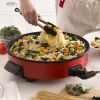 Dash Family Size Electric Skillet with 14 inch Nonstick Surface + Recipe Book, Red Dash Family Size Electric Skillet with 14 inch Nonstick Surface + Recipe Book, Red