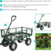 Sunnydaze QH-UC988-GN Utility Steel Garden Cart, Heavy-Duty 400 Pound Capacity Sunnydaze QH-UC988-GN Utility Steel Garden Cart, Heavy-Duty 400 Pound Capacity