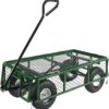 Sunnydaze QH-UC988-GN Utility Steel Garden Cart, Heavy-Duty 400 Pound Capacity Sunnydaze QH-UC988-GN Utility Steel Garden Cart, Heavy-Duty 400 Pound Capacity