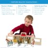 Melissa & Doug Take-Along Show-Horse Stable PlaySet With Wooden Stable Box and 8 Toy Horses