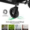 VIVOSUN Heavy Duty Collapsible Folding Wagon Utility Outdoor Camping Garden Cart, Black
