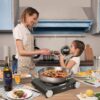 Cusimax Hot Plate Electric Burner, Single Burner Cast Iron hot plates, Portable Burner 1500W Steel Non-Slip Rubber Feet, Upgraded Version