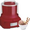 Cuisinart ICE-21RP1 Automatic Frozen Yogurt, Sorbet and Ice Cream Maker – Red