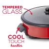 Dash Family Size Electric Skillet with 14 inch Nonstick Surface + Recipe Book, Red Dash Family Size Electric Skillet with 14 inch Nonstick Surface + Recipe Book, Red