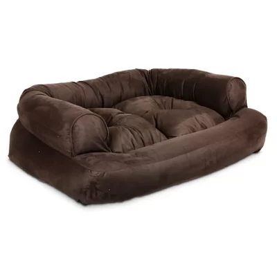 Snoozer Luxury Overstuffed Sofa in Hot Fudge, 36" L x 54" W x 13" H