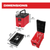 Milwaukee 48-22-8422 PACKOUT 10 in. Compact Portable Tool Box with Adjustable Dividers and Interior Storage Tray