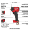 Milwaukee 2855-20 M18 FUEL GEN-3 18V Lithium-Ion Brushless Cordless 1/2 in. Compact Impact Wrench with Friction Ring (Tool-Only) Milwaukee 2855-20 M18 FUEL GEN-3 18V Lithium-Ion Brushless Cordless 1/2 in. Compact Impact Wrench with Friction Ring (Tool-Only)