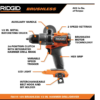 RIDGID R9208-AC840040 18V Brushless Cordless 2-Tool Combo Kit with Hammer Drill, Impact Driver, (3) Batteries, Charger, and Bag