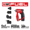 Milwaukee 2505-22-PO M12 FUEL 12V Lithium-Ion Brushless Cordless 4-in-1 Installation 3/8 in. Drill Driver Kit & 4-Tool Heads W/PACKOUT